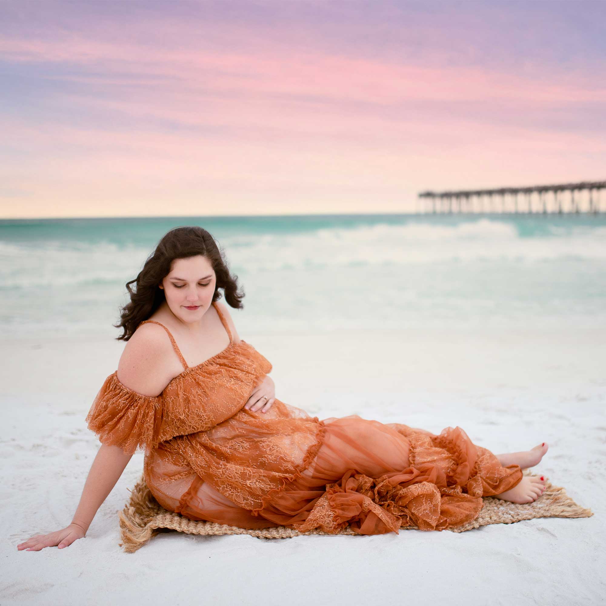 Women Formal Wear Photoshoot - Don&Judy Maternity Dresses Photoshoot Sequin Lace