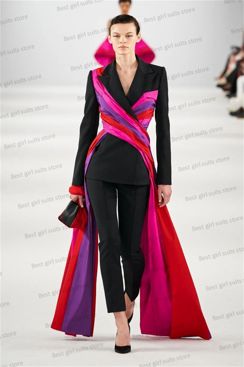 Women'S Formal Wear For A Wedding - Catwalk Women Suit Set Blazer+Pants 2