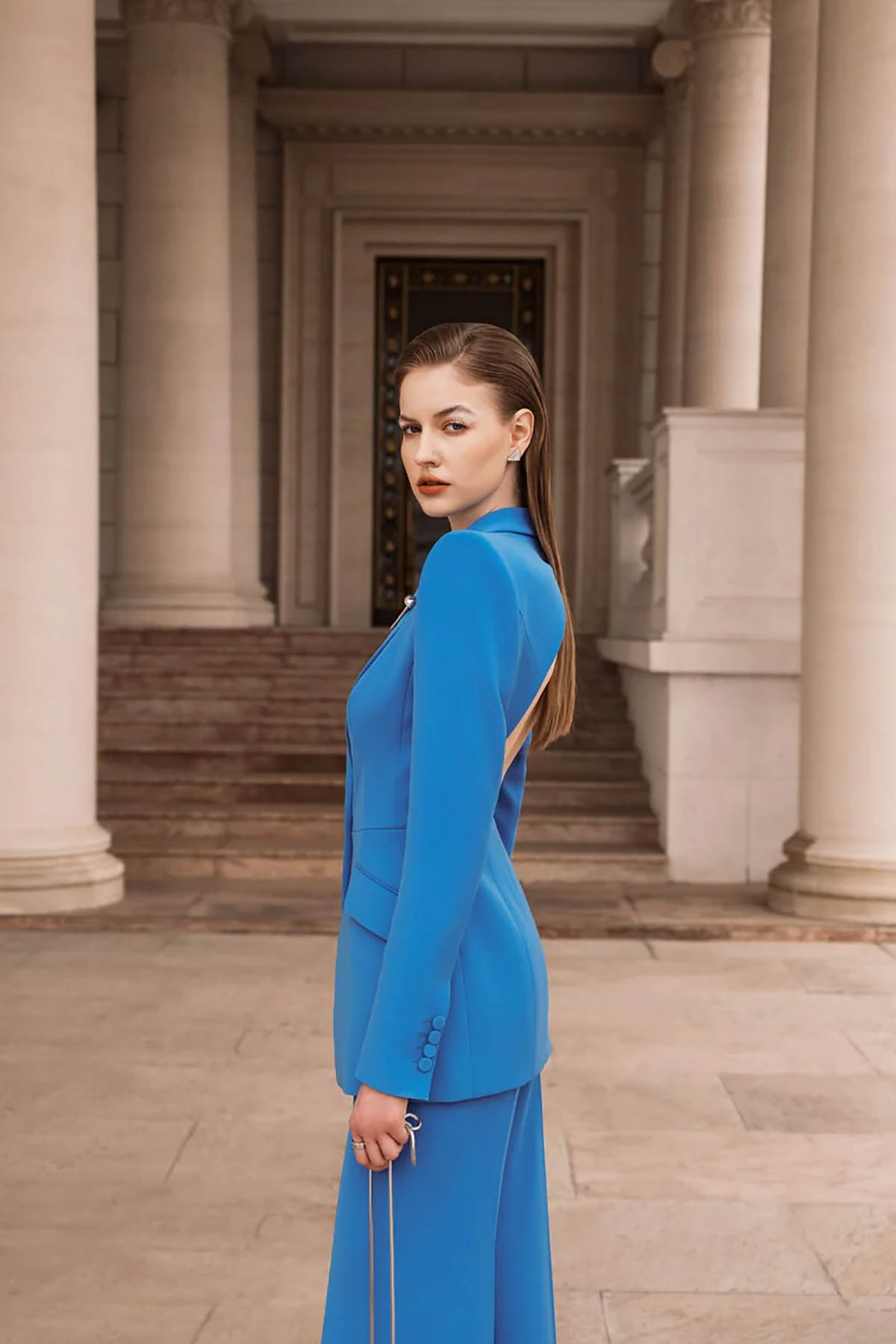 Sexy Open Back Women Blazer Su - Women Formal Wear For Graduation ulasan dan harga