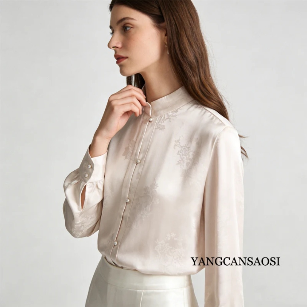30MM 100% Natural Mulberry Sil - Silk Blouse Button ulasan dan harga