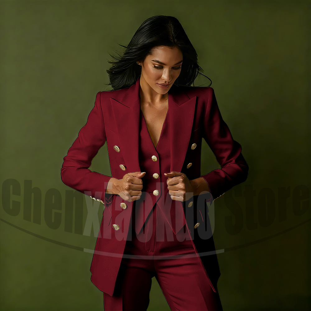 Women's Double Breasted Three  - Women Formal Wear Pants ulasan dan harga