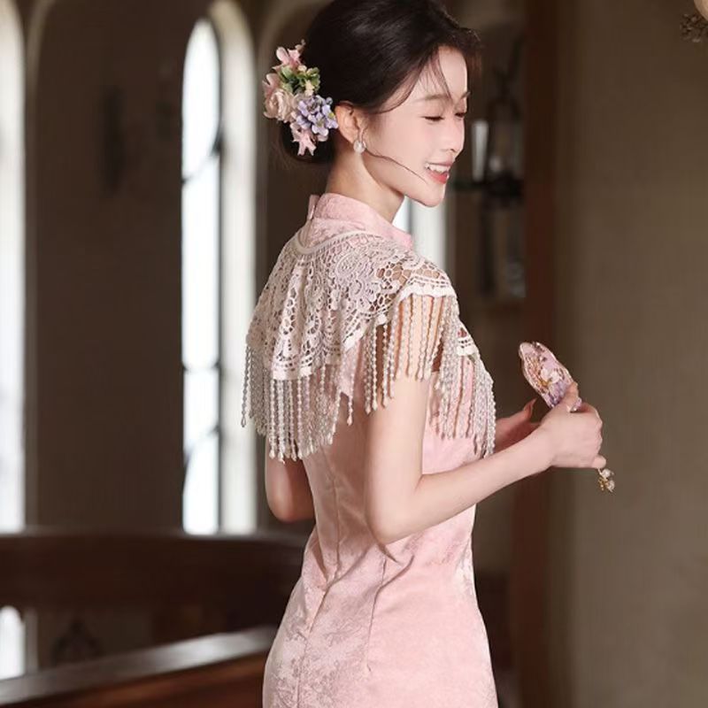 1 Piece of Elegant Beaded Tass - Women Formal Wear Photoshoot ulasan dan harga