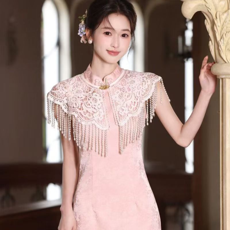 1 Piece of Elegant Beaded Tass - Women Formal Wear Photoshoot ulasan dan harga