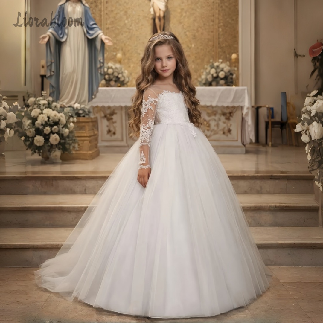 Girls' Lace Wedding Dress Cust - Formal Attire Woman ulasan dan harga