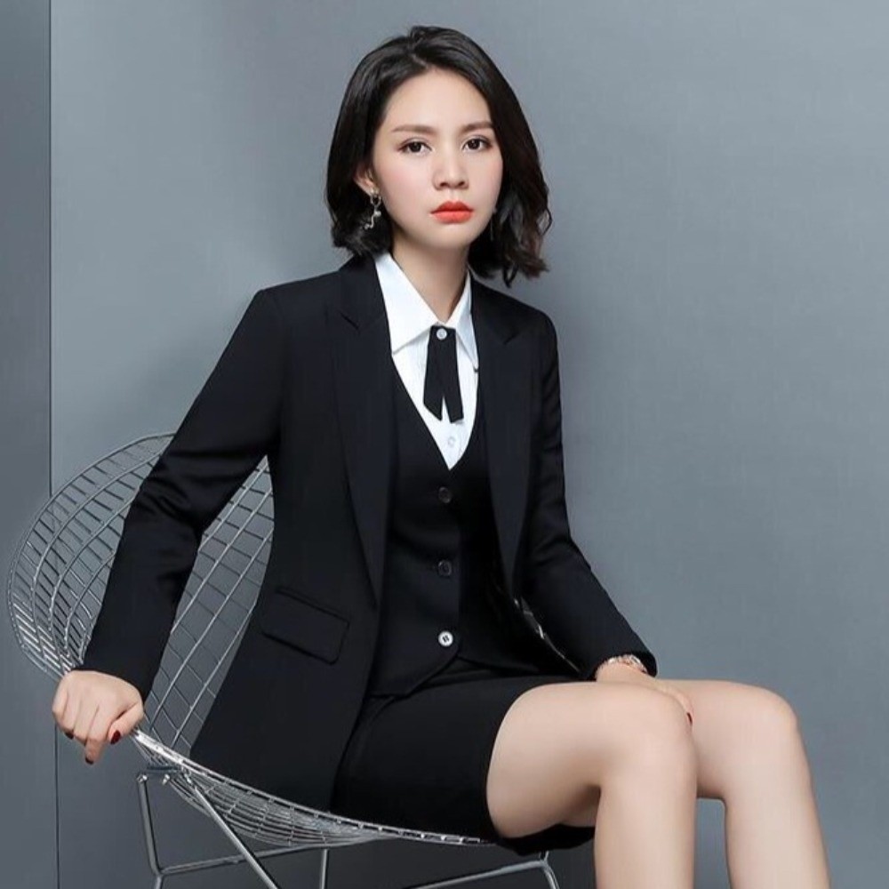 Elegant OL Fashion Business Ve - Women Formal Wear For Plus Size ulasan dan harga