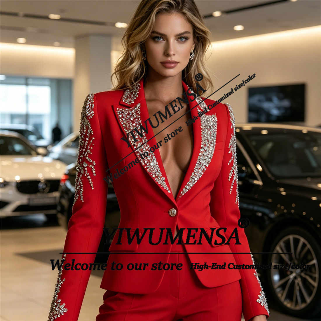 Luxury Women Suits 2 Pieces Se - Women Formal Wear Pants ulasan dan harga