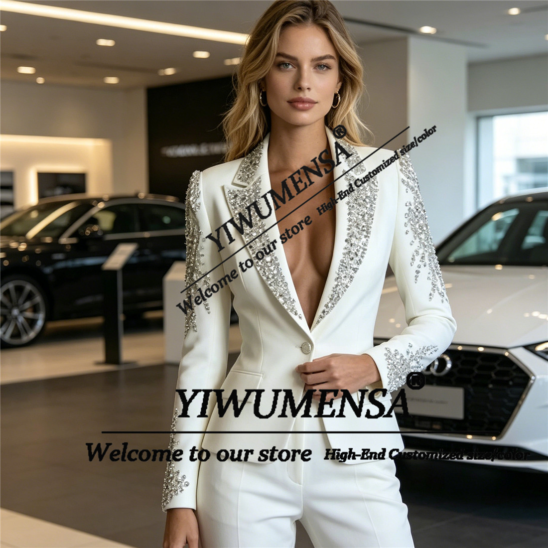 Luxury Women Suits 2 Pieces Se - Women Formal Wear Pants ulasan dan harga