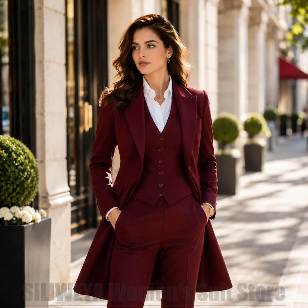 Fashion Women 3 Piece Suit Ele - Women Formal Wear Pants ulasan dan harga