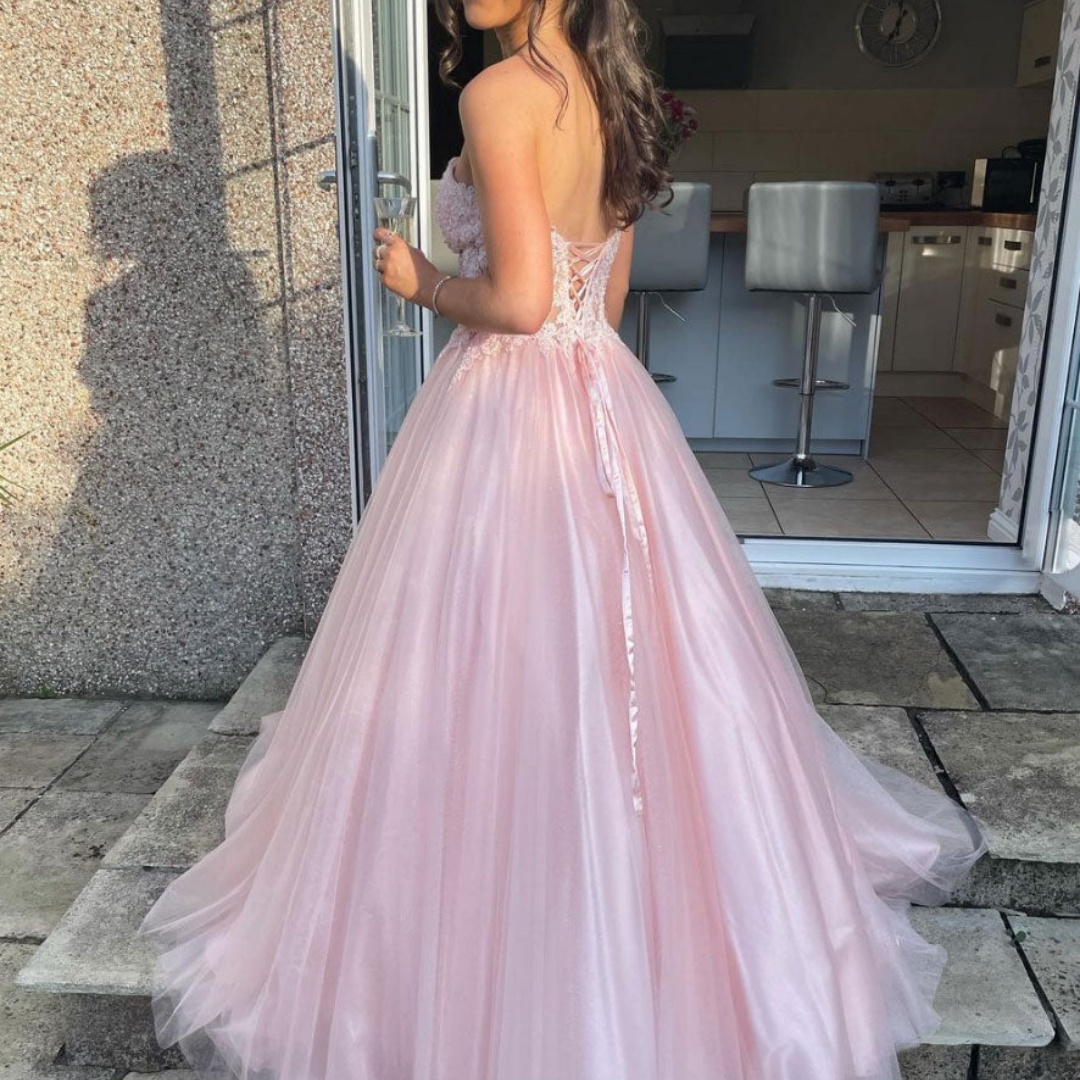 Bella Customized Pink Straples - Women Formal Wear For Graduation ulasan dan harga