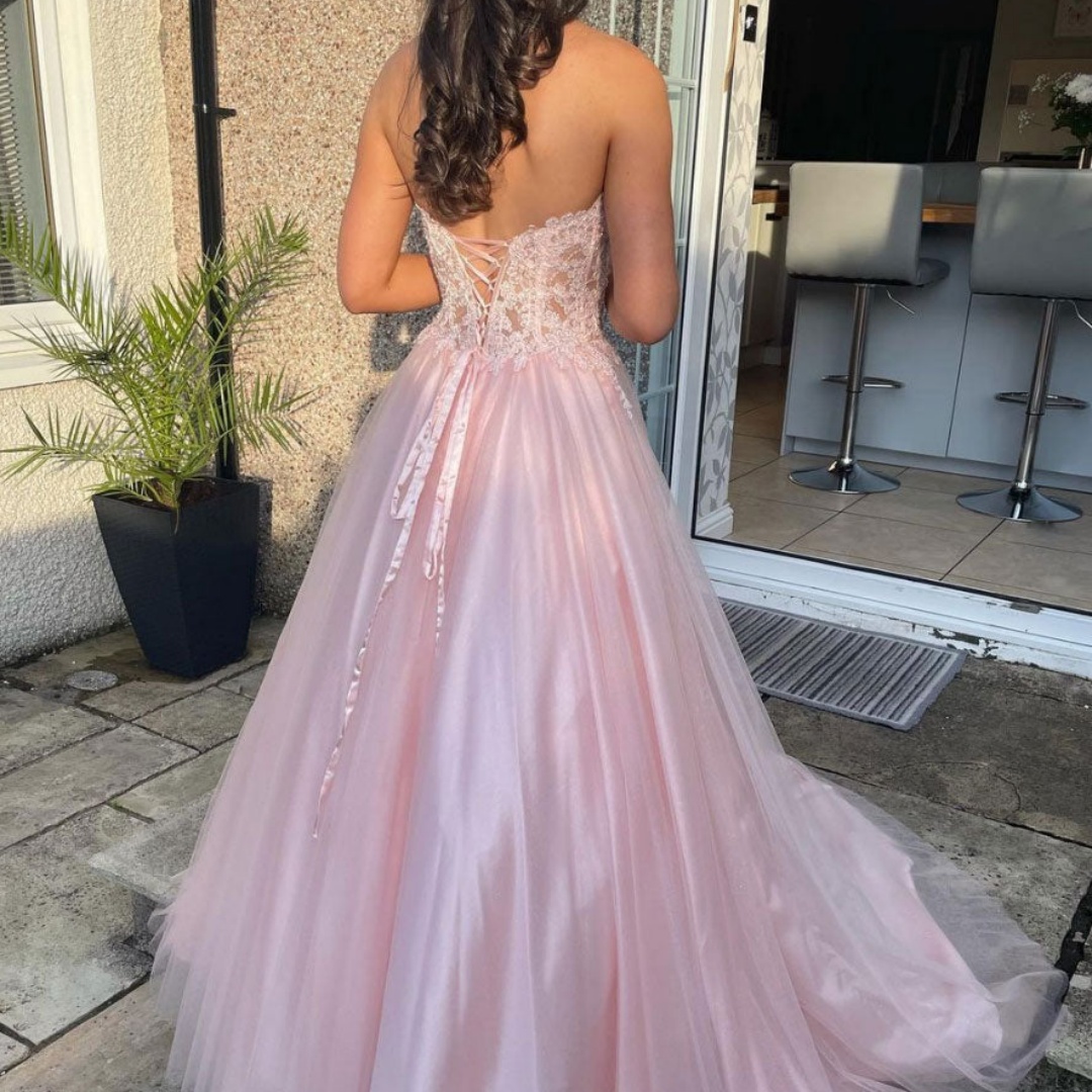 Bella Customized Pink Straples - Women Formal Wear For Graduation ulasan dan harga