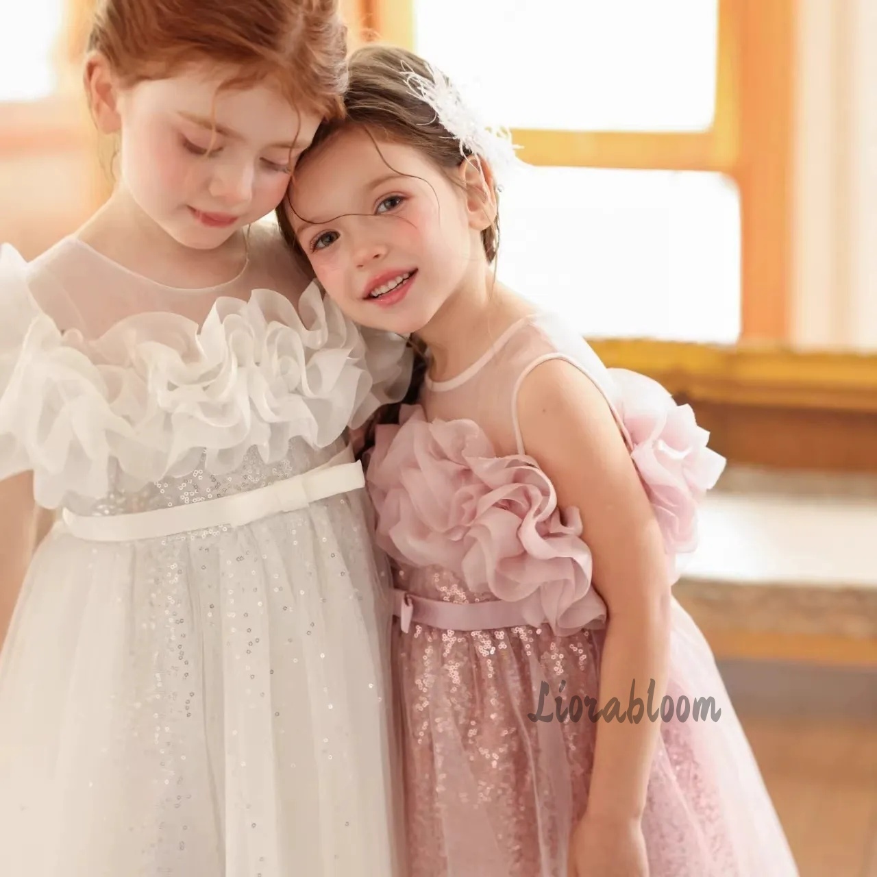 Girls' Pink Wavy Tulle Formal  - Formal Attire Woman ulasan dan harga