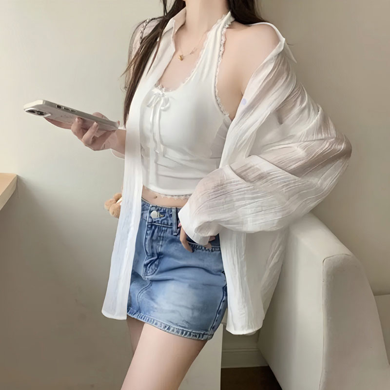 Casual Loose Women's Tops 2026 - Silk Blouse Button ulasan dan harga
