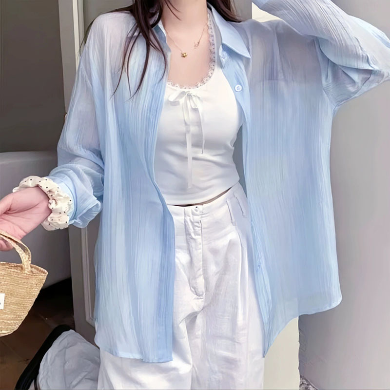 Casual Loose Women's Tops 2026 - Silk Blouse Button ulasan dan harga