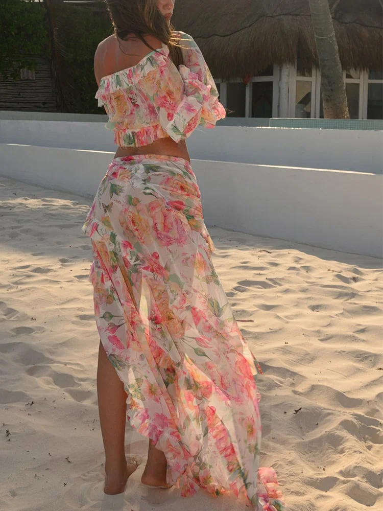 2025 Two Pieces Cover Up Sexy  - Pencil Skirt Midi ulasan dan harga