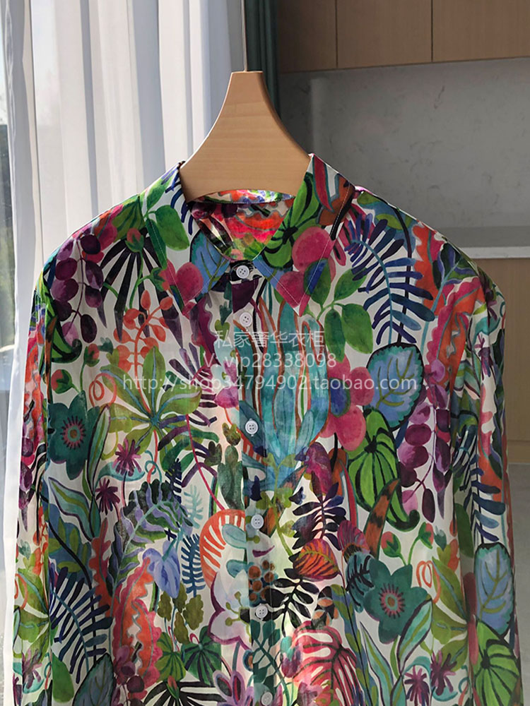 Silk Women's Shirt Fashion Sat - Silk Blouse Button ulasan dan harga