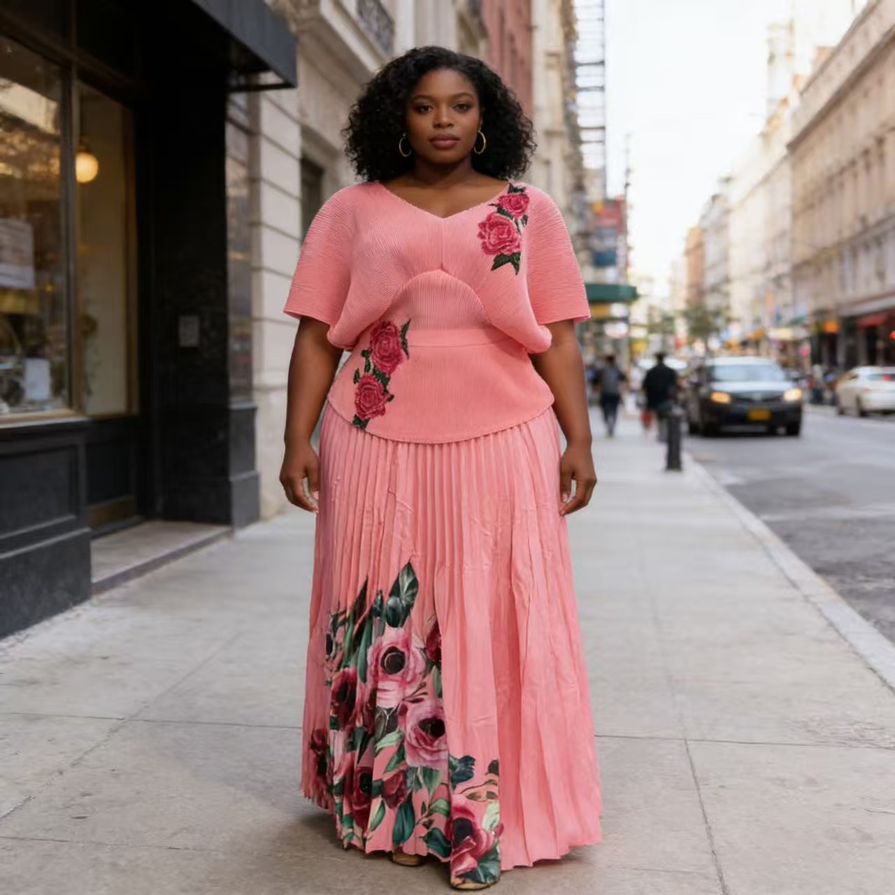 2 Piece Dashiki African Clothe - Pencil Skirt Midi ulasan dan harga