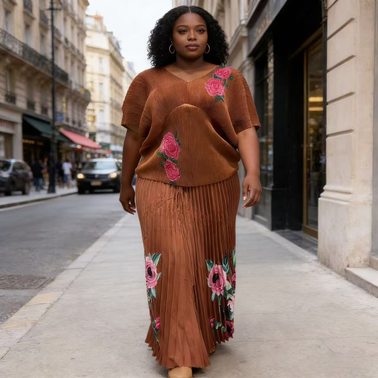 2 Piece Dashiki African Clothe - Pencil Skirt Midi ulasan dan harga