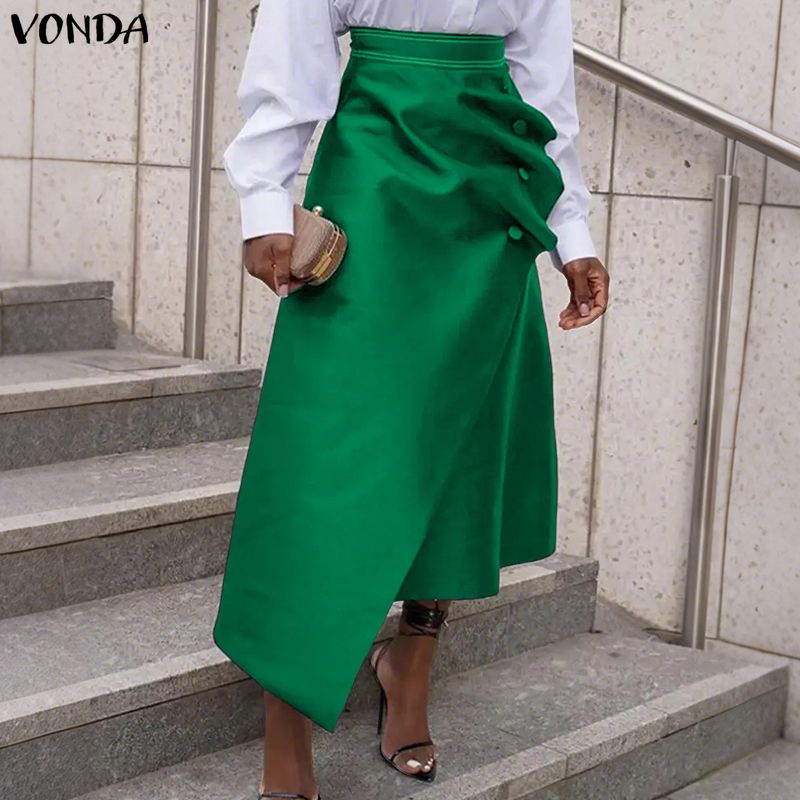 VONDA Plus Size 5XL Elegant Wo - Pencil Skirt Midi ulasan dan harga