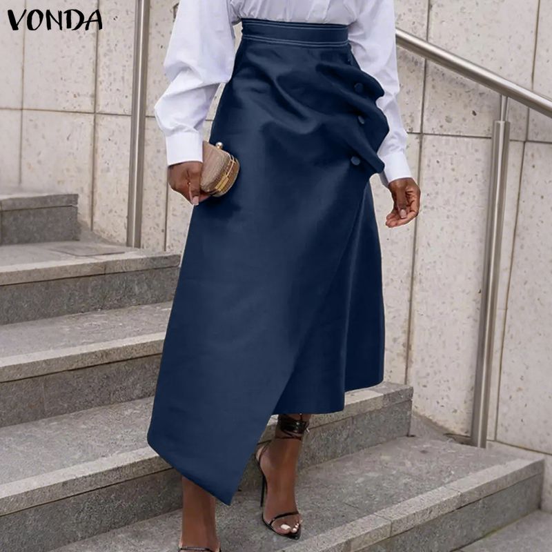 VONDA Plus Size 5XL Elegant Wo - Pencil Skirt Midi ulasan dan harga