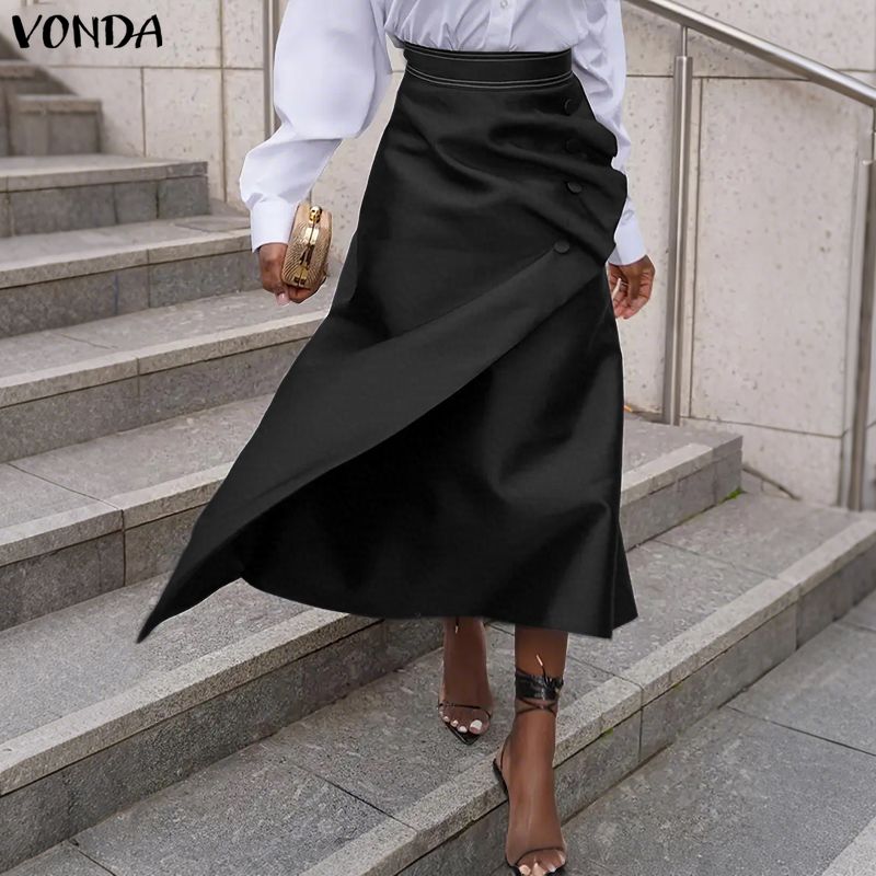 VONDA Plus Size 5XL Elegant Wo - Pencil Skirt Midi ulasan dan harga