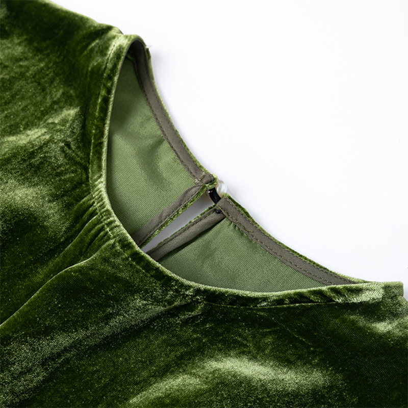 Women Silk Velvet Blouse 100%  - Silk Blouse Button ulasan dan harga