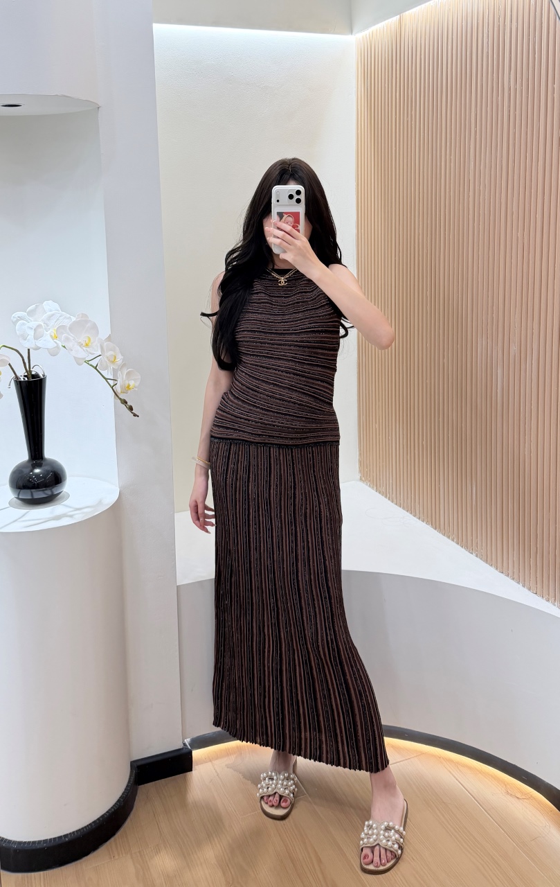 Striped Sequin 2-piece Women E - Formal Attire Woman ulasan dan harga