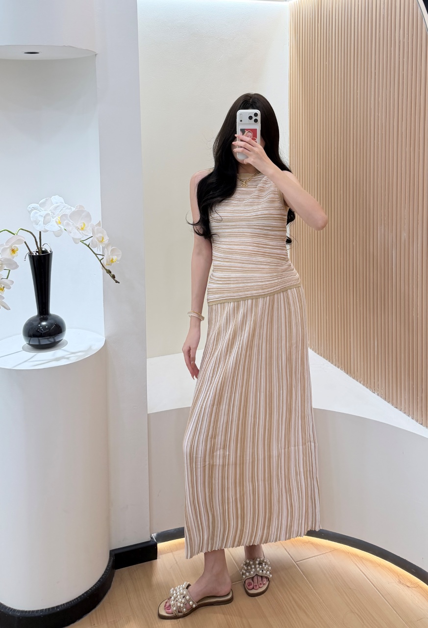 Striped Sequin 2-piece Women E - Formal Attire Woman ulasan dan harga