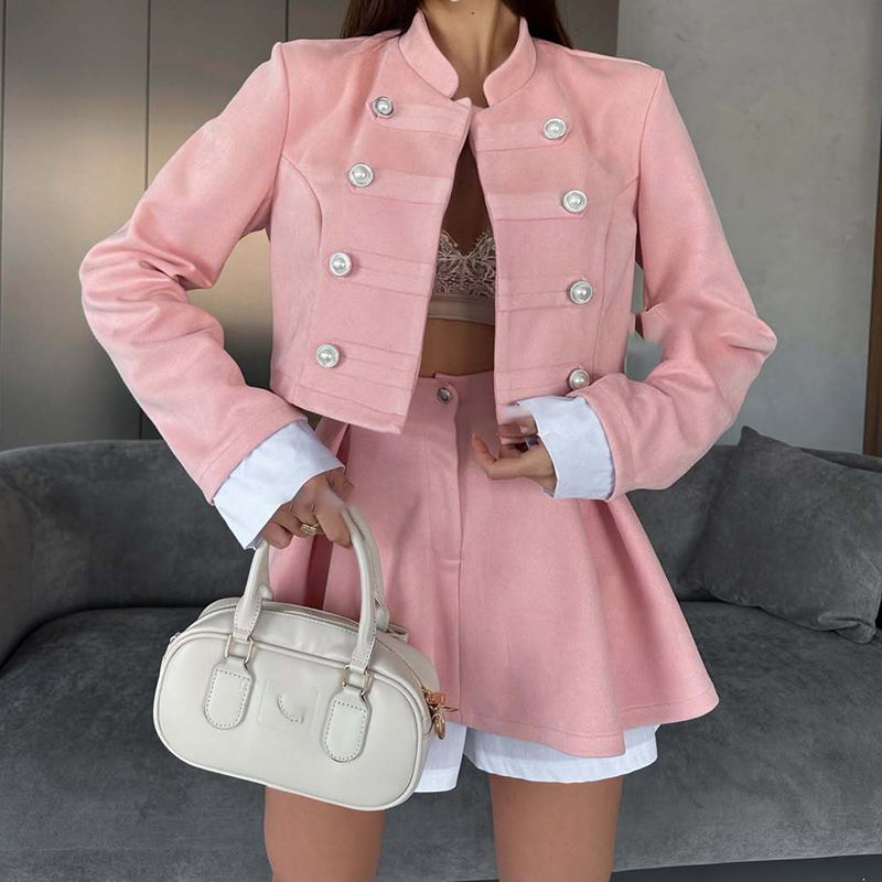 Casual Stand Collar Women's Co - Pencil Skirt Midi ulasan dan harga