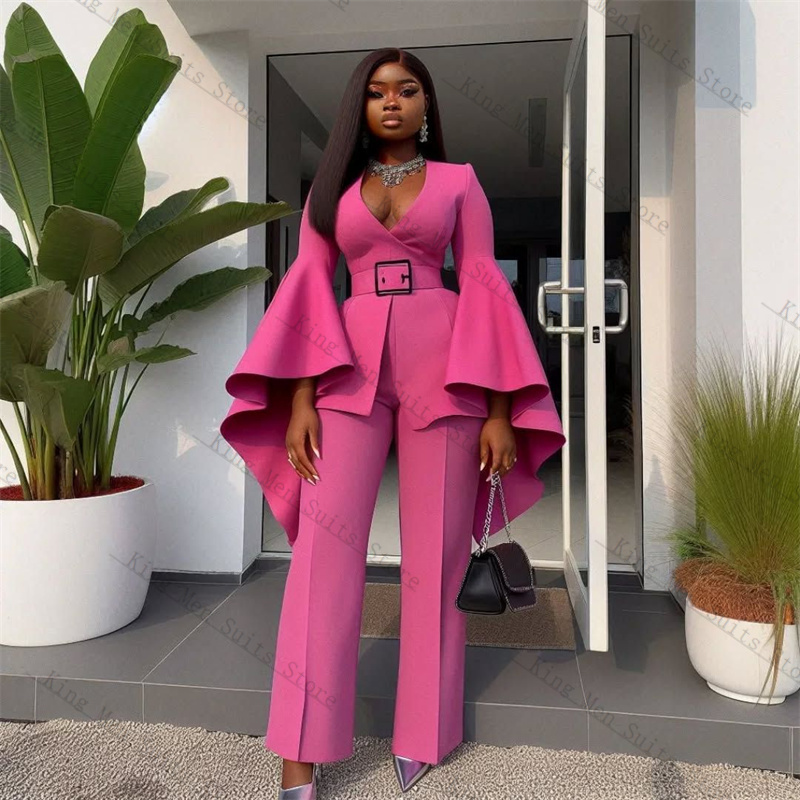 Pink Women Suits Set 2 Piece B - Women'S Formal Wear Tuxedo ulasan dan harga