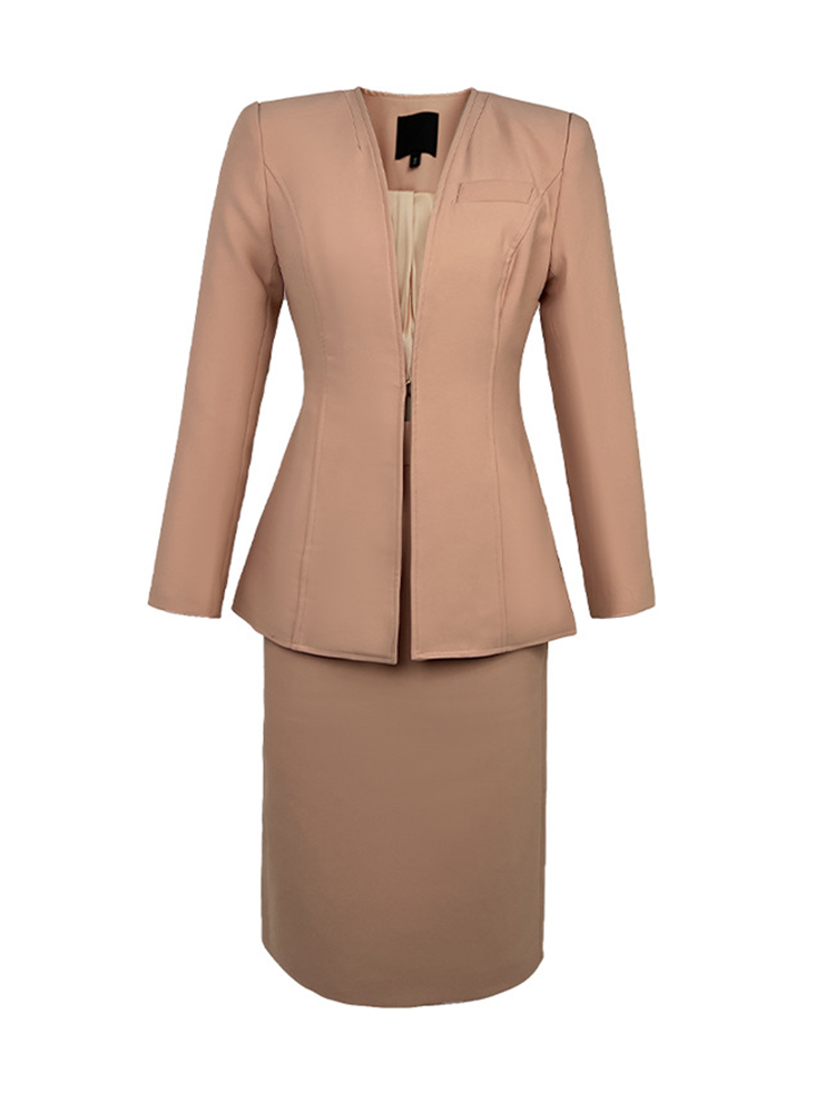 Spring Autumn 2 Piece Outfit S - Pencil Skirt Midi ulasan dan harga